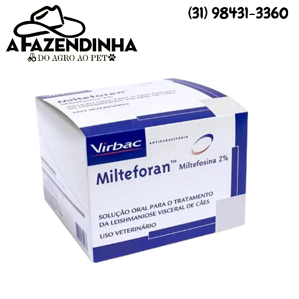 Milteforan Virbac Leishmaniose 30ml - Original com nota fiscal
