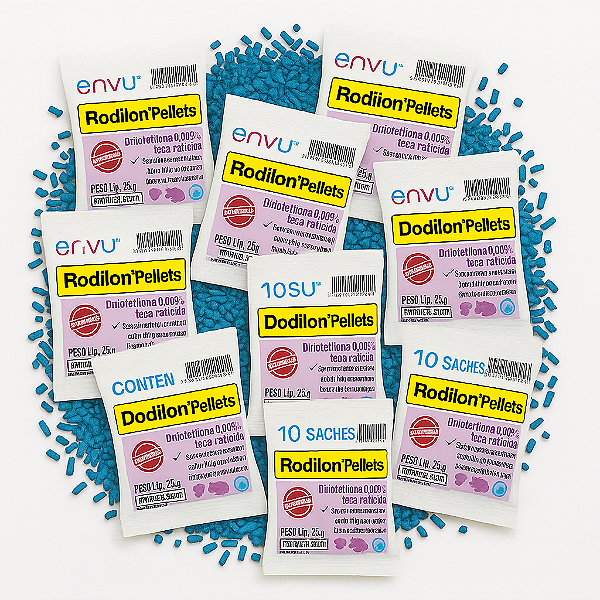 RODILON PELLETS 25GR ENVU KIT 10 UN*
