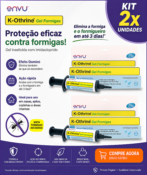 KIT 2X K-OTHRINE GEL FORMIG@S 10G ENVU