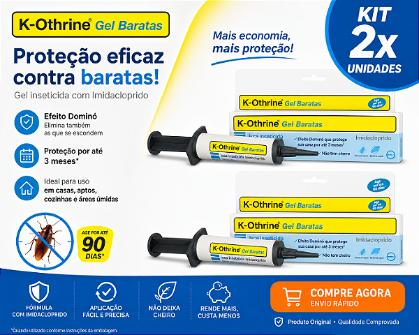 KIT 2X K-OTHRINE GEL 10GR BARAT@ ENVU