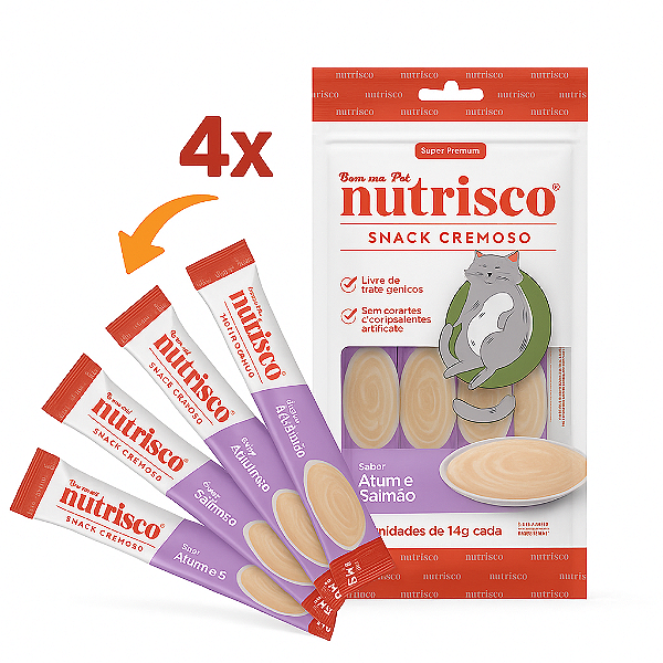 NUTRISCO (4 BISNAGAS DE14G) ATUM E SALMAO