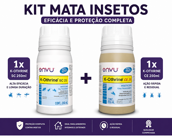 KIT MATA INSETOS 1X K-OTHRINE SC 250ML E 1X K-OTHRINE CE 250ML ENVU