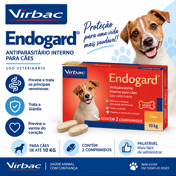 ENDOGARD 10 KG C/ 2 COMPRIMIDOS VIRBAC