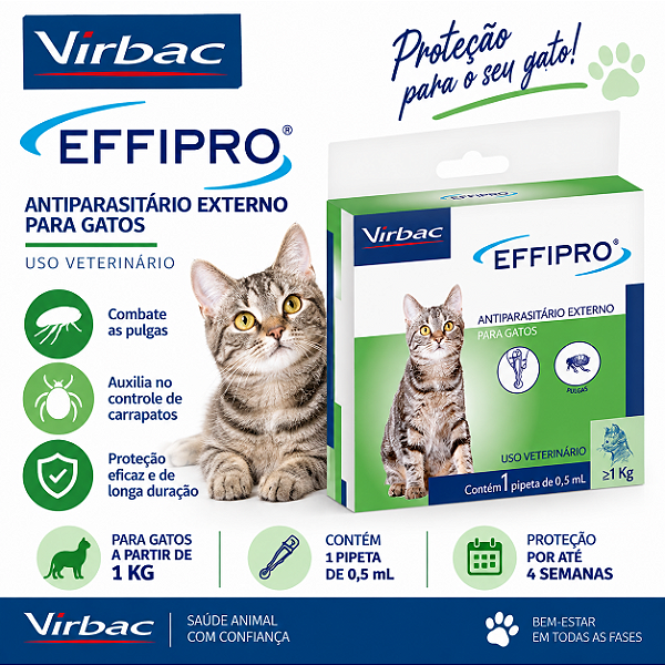 EFFIPRO GATOS 0,5 ML (1X PIPETA)