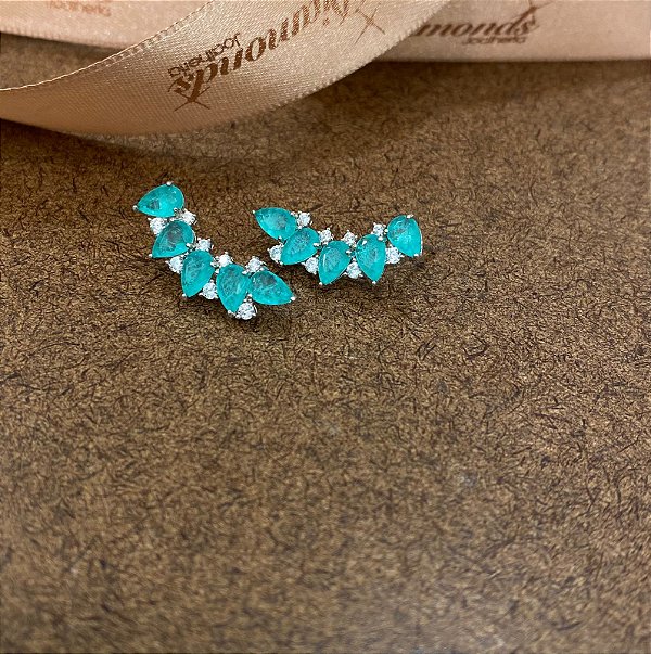 BRINCOS EAR CUFF TURMALINA