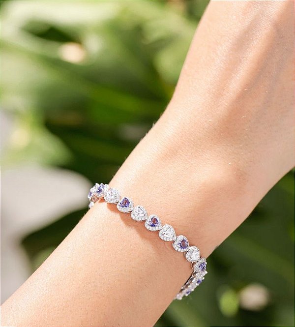 PULSEIRA RIVIERA CORAÇÕES COLORIDOS