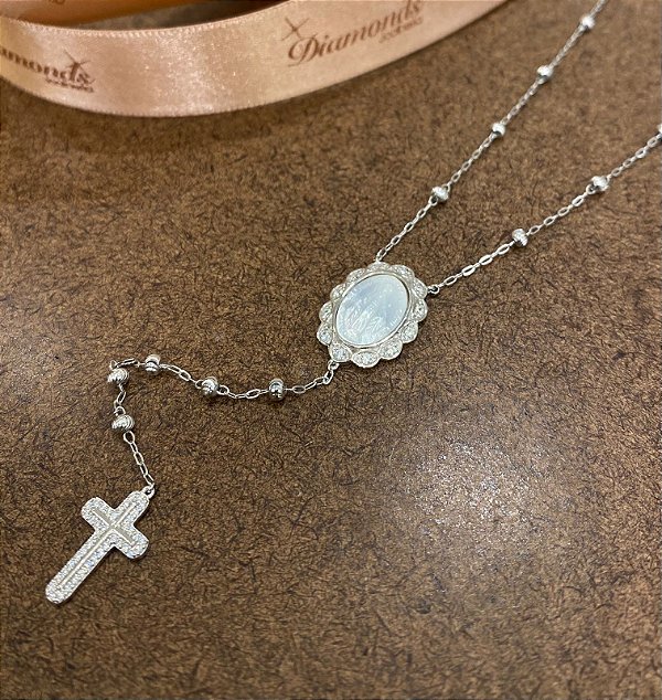 COLAR TERÇO NOSSA SENHORA DAS GRAÇAS