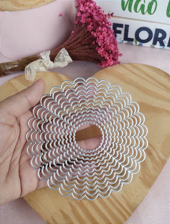 Circulo Escalope Frufru   12 peças