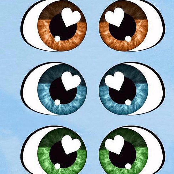Olhos Resinado Tamanho G  RC60