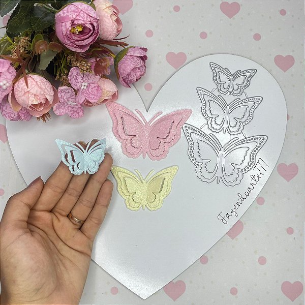 Borboleta Letícia trio