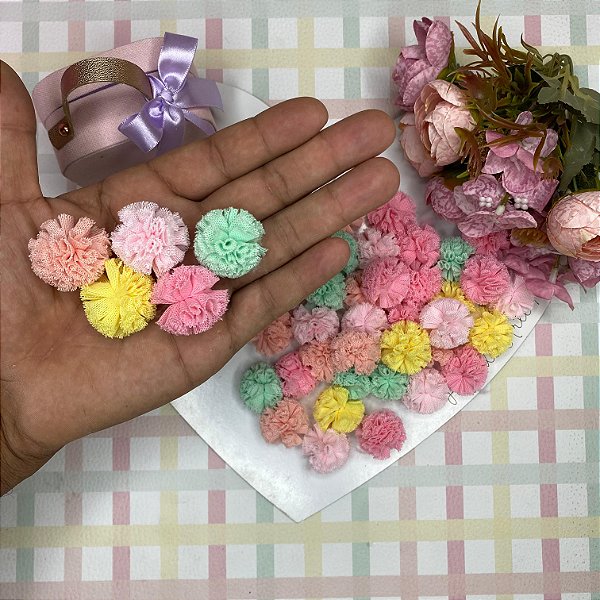 Pompom de tule 20mm
