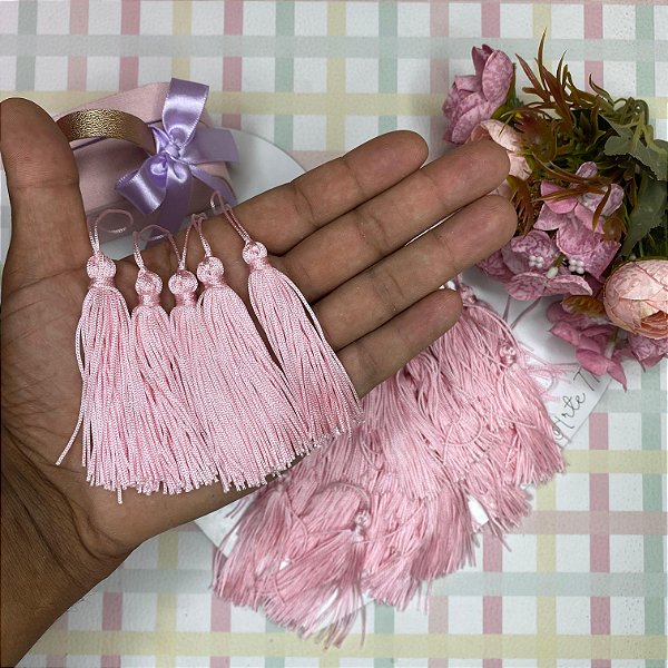 Tassel Rosa 10 unidades