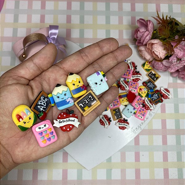 Kit aplique escolar com 6 und