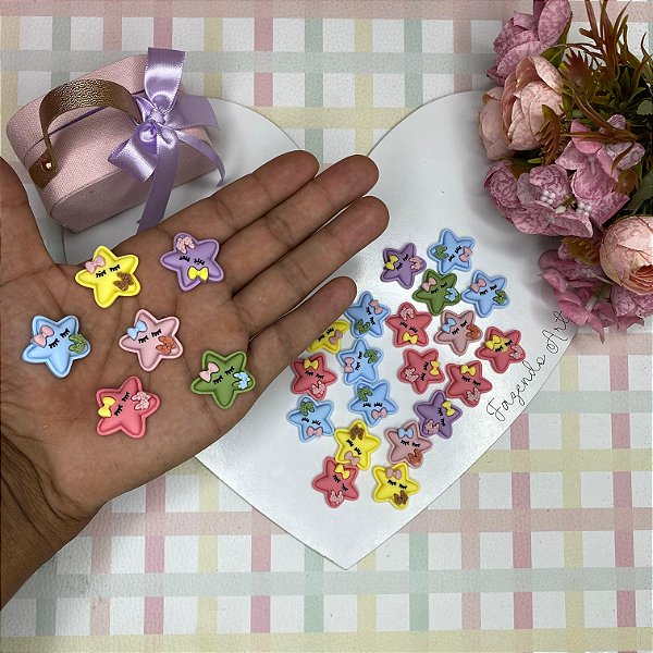 Aplique estrela 10 unidades