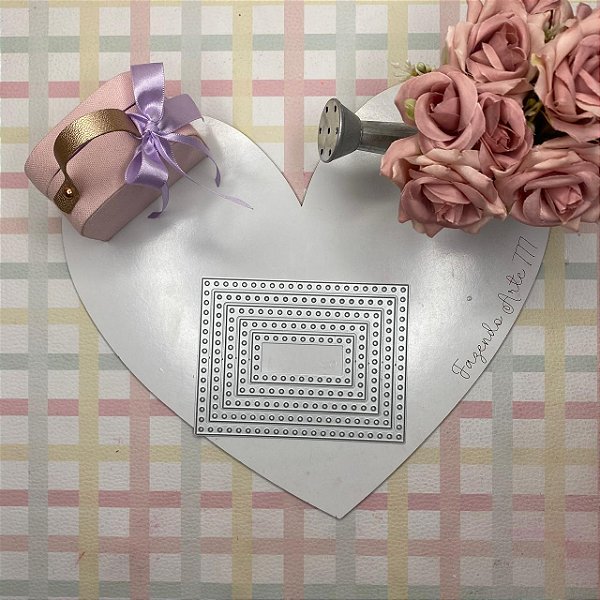 Moldura Retangular Bolinha