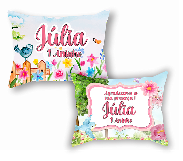 Almofada Personalizada Lembrancinha Jardim Encantado