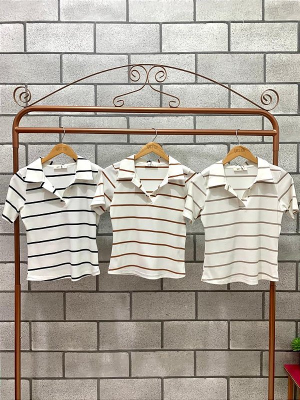 Camisa Polo Listrada