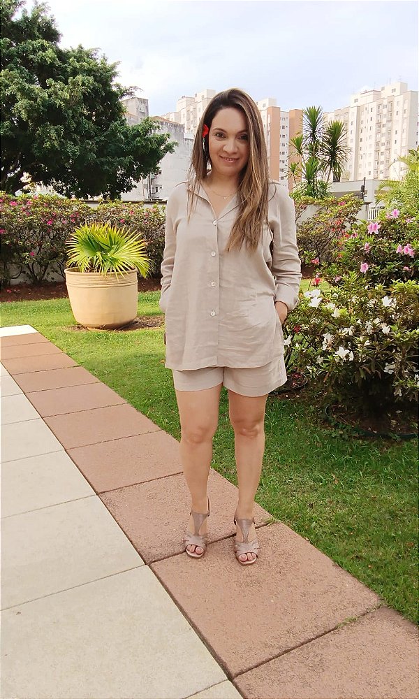 Camisa Linho Oversize