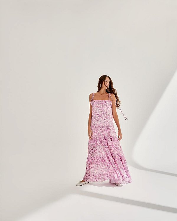 Vestido Longo Com Alça