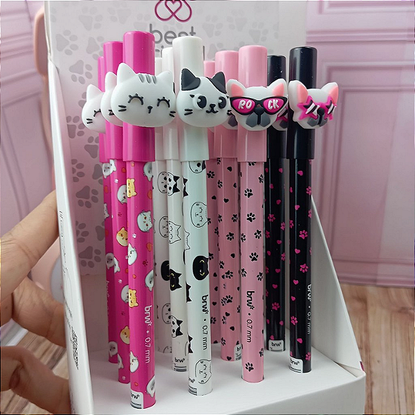 Caneta Apagável Gatinhos - BRW