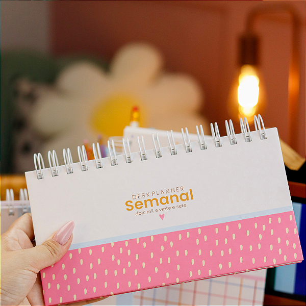 Desk Planner Semanal Slim (11x21cm) - Coleção Fofa