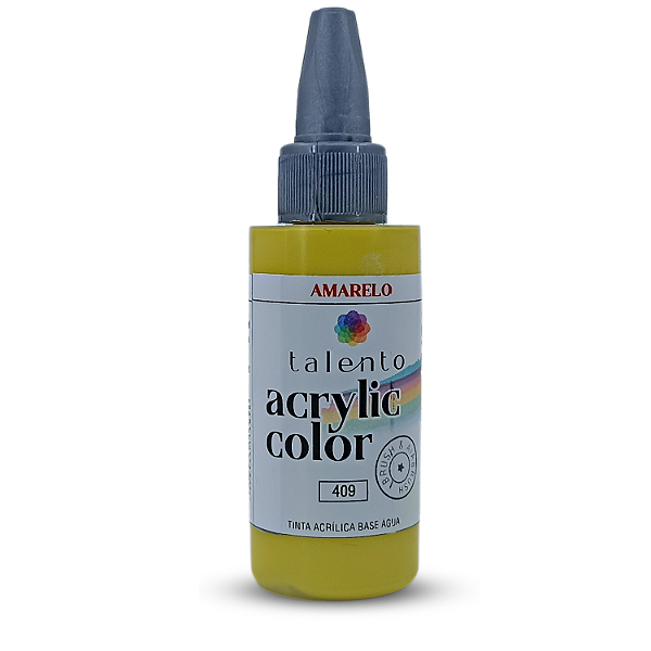 ACRYLIC COLOR 409 AMARELO METÁLICO 30ML UND