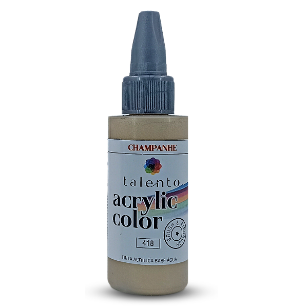 ACRYLIC COLOR 418 CHAMPANHE METÁLICO 30ML UND