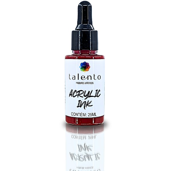 ACRYLIC INK TALENTO 25ML CARMIM UND