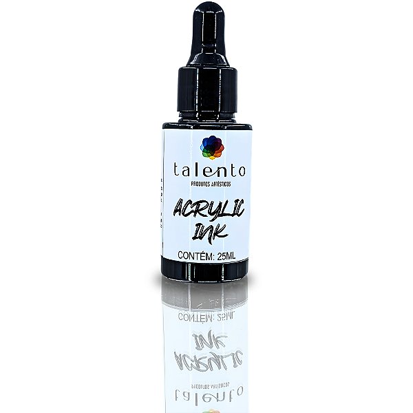 ACRYLIC INK TALENTO 25ML PRETO UND
