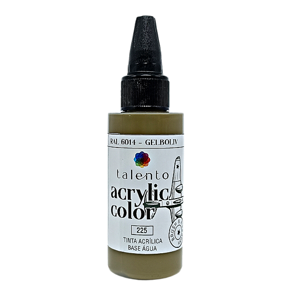 ACRYLIC COLOR 225 GELBOLIV RAL6014 30ML UND