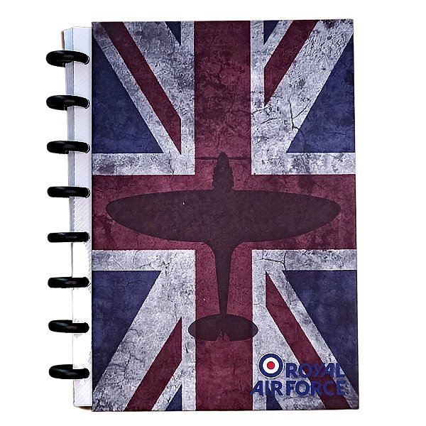 CADERNO DE DISCO A5 CAPA DURA RAF COM 50 FOLHAS (SEM PAUTA) DE 120G - UND