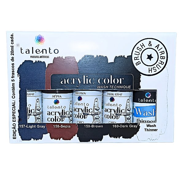 SET WASH TECHNIQUE 4 CORES E 1 WASH -20ML- UND