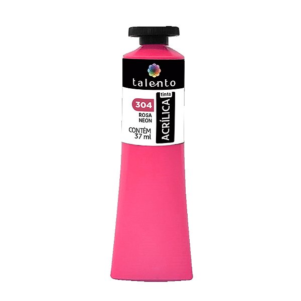 TINTA P/TELA 37ML 304 ROSA NEON UND
