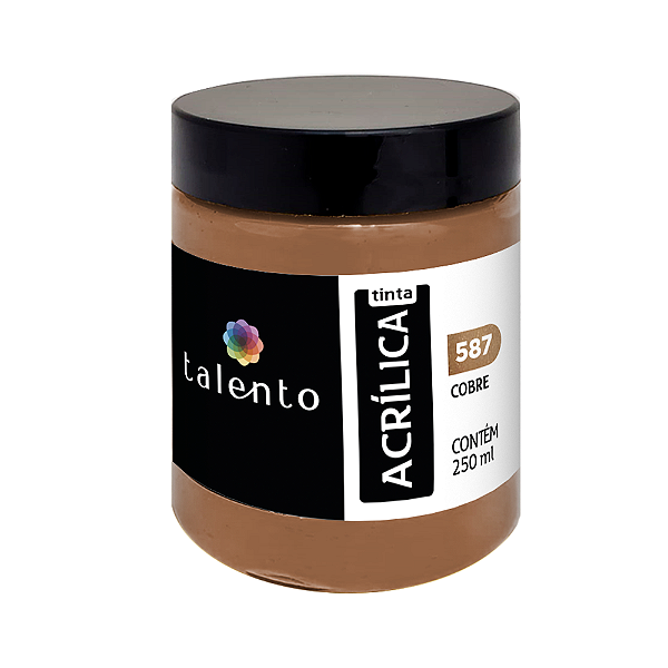 TINTA P/TELA 250ML MET. 587-COBRE UND