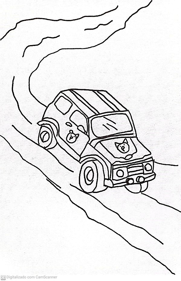 Tela Riscada-Jipe-20x30 cm