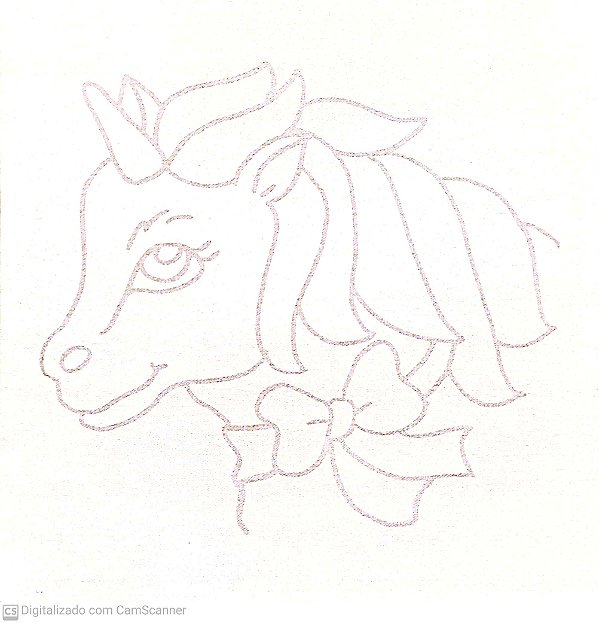 Tela Riscada-Unicórnio-17x17 cm