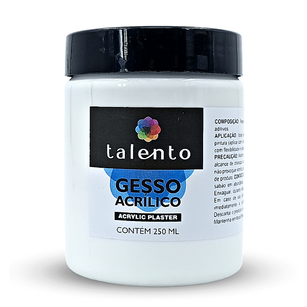 Gesso Acrílico-250ml - TalentoArtes