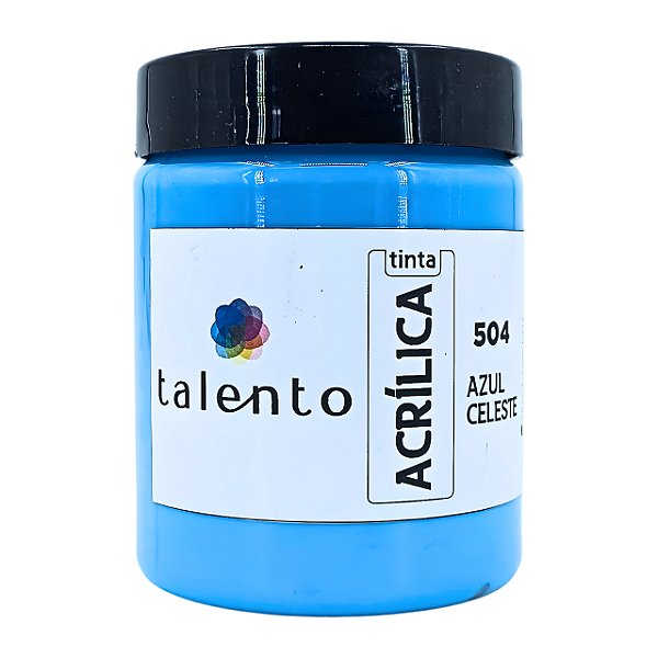 TINTA P/TELA 250ML 504 AZUL CELESTE UND