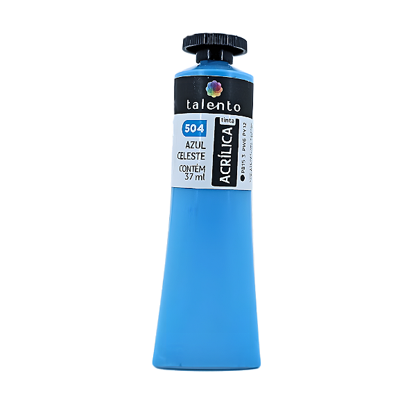 TINTA P/TELA 37ML-504 AZUL CELESTE UND