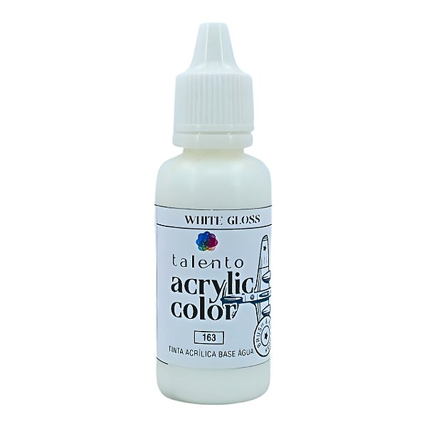ACRYLIC COLOR 163 GLOSS WHITE 20ML UND