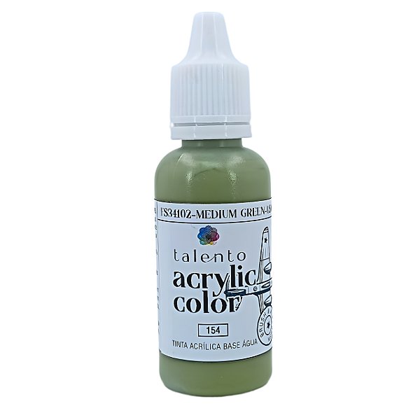 ACRYLIC COLOR 154 FS34102 MEDIUM GREEN - USAF 20ML UND