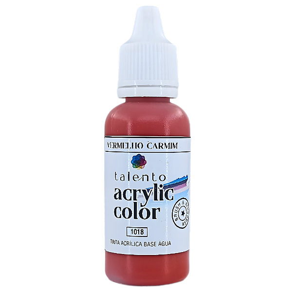 ACRYLIC COLOR 1018 VERMELHO CARMIM 20ML UND