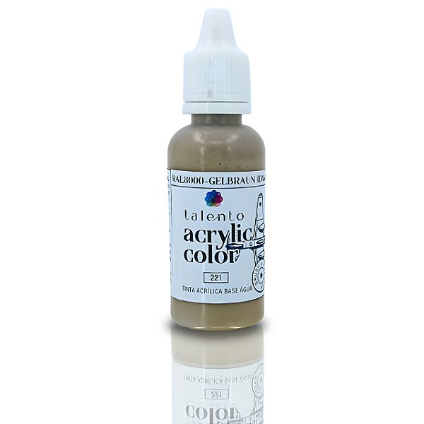 ACRYLIC COLOR 221 GELBRAUN (DAK) RAL8000 20ML UND