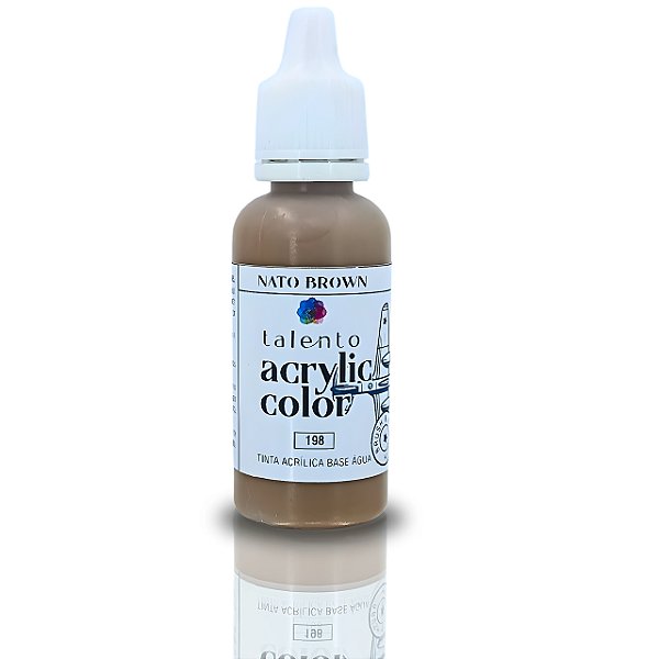 ACRYLIC COLOR 198 NATO BROWN 20ML UND