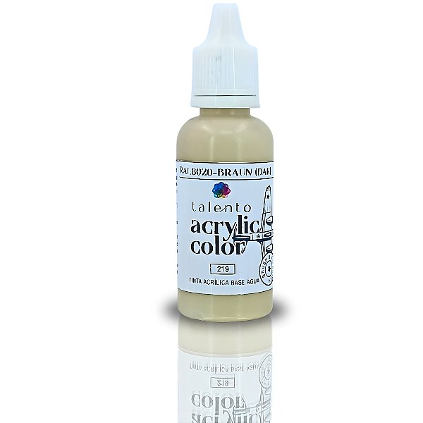 ACRYLIC COLOR 219 BRAUN (DAK) RAL8020 -20ML UND