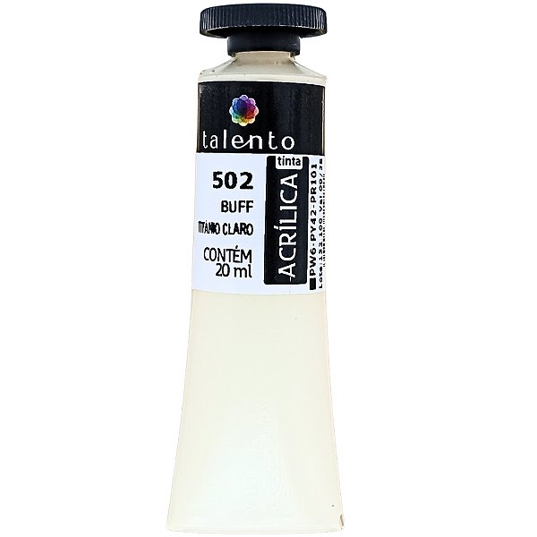 TINTA P/TELA 502-BUFF TITÂNIO CLARO-20ML  UND