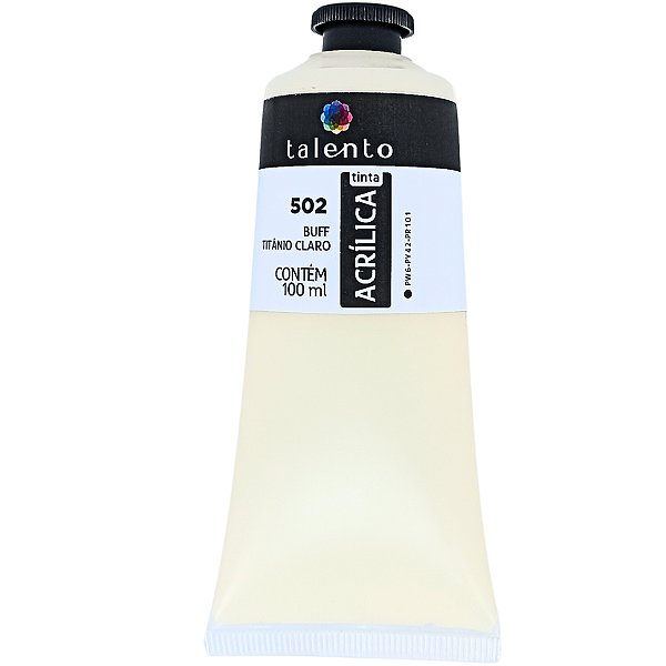 TINTA P/TELA 502-BUFF TITÂNIO CLARO-100ML  UND