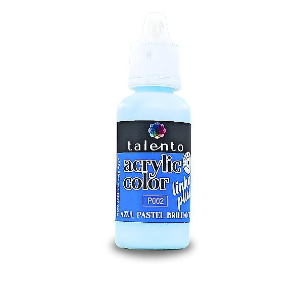 ACRYLIC COLOR P002 -AZUL PASTEL BRILHANTE- 20ML UND