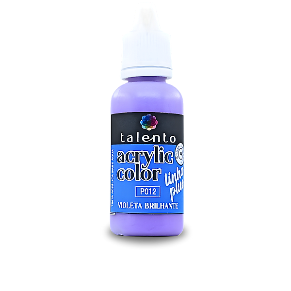 ACRYLIC COLOR P012 -VIOLETA BRILHANTE- LINHA PLUS-20ML UND