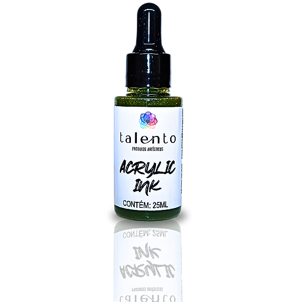 ACRYLIC INK TALENTO 25ML VD.OLIVA UND